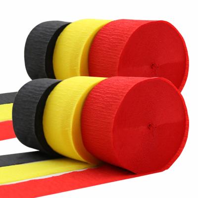 China Able to Make Multiple Twists BllalaLab Wholesale Premium Quality Expandable Crepe Paper Flame Roll Party Decoration Total 490-Feet 6 Rolls Hanging Set for sale