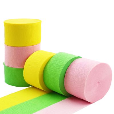 China Able to Make Multiple Twists BllalaLab Wholesale Premium Quality Expandable Crepe Paper Flame Roll Party Decoration Total 490-Feet 6 Rolls Hanging Set for sale