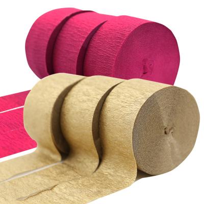 China Able to Make Multiple Twists BllalaLab Wholesale Premium Quality Expandable Crepe Paper Flame Roll Party Decoration Total 490-Feet 6 Rolls Hanging Set for sale