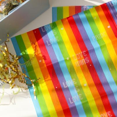 China BllalaLab New Design Materials 2022 Rainbow Recycled Colored Gift Wrap Tissue Paper With LGBT Pride Pattern Gay Wrapping Tissue Paper For Clothes for sale