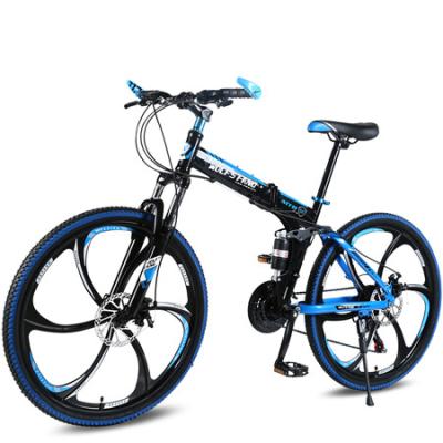 China New Folding Mountain Bike 26 Inch 21 Speed ​​Road Bike Steel Alloy Wheels Bicycles Suitable For Outdoor for sale