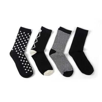 China New Style Polka Dot Breathable Designer Sock High Quality Warm Crew Foot Women Winter High Socks For Winter for sale