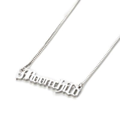 China 2022 new hot selling metal moonchild titanium steel necklace custom design logo stay wild moonchild punk pendant necklace for sale