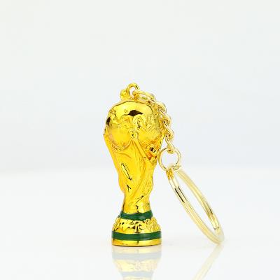 China Resin World Cup Key Chain 2022 New Soccer Match Souvenir Trophy Customize Logo Qatar World Cup Key Chain Wholesale for sale