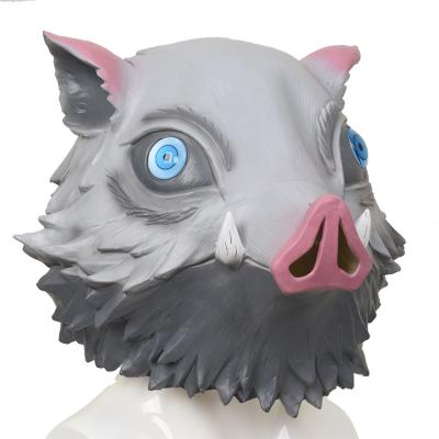 China Air Mask Julymoda Momo Anime Halloween Party Mask Ghost Killer Newcomer Outdoor Activities Full Face Novelty Creepy Creepy Monster Latex Mask for sale