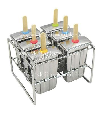 China Sustainable 6pcs Stainless Steel Popsicle Mold Set Onyx New Pattern for sale