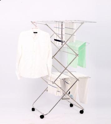 China Foldable And Removable Stainless Steel Laundry Drying Rack Installed Space Saving And Free Foldable for sale