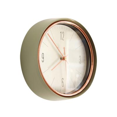 China Modern Style Large Custom Decorative Luxury Korean Wall Clock Gift Thumb Metal China Quartz Wall Clock for sale