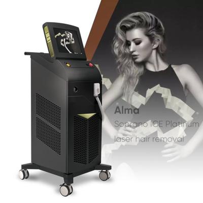 China Whitening CE Approved Best Selling High Power Soprano Ice Platinum Hair Removal Fiber Coupled Single Alexandrite Diode Laser Machine for sale