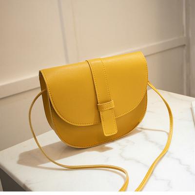 China For Thing 2020 Yellow Leather Women's Ladies Small Fashion PU Handbag Shoulder Bag for sale