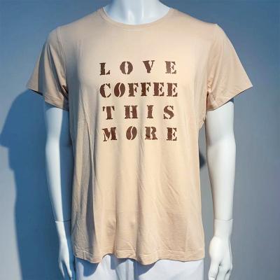 China Sustainable Eco Friendly Custom Plus Size Sustainable T Shirt Mens Coffee Grounds T Shirts for sale