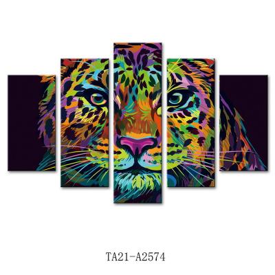 China Factory Wholesale Direct Custom 5 Panel Canvas Painting Frame Canvas Painting Waterproof For Home Decoration Wall Art for sale