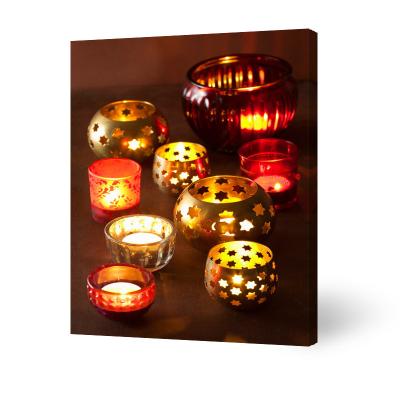 China Eco-friendly Candle Arts Painting Eco-friendly Wall Canvas Painting Free Home Decoration Accessories Hanging Panel NC; FUJ with plastic for sale