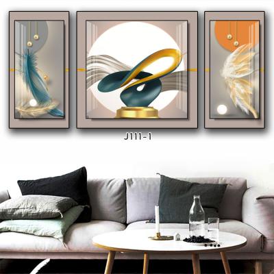 China Waterproof+ECO-Friendly Metal Wall Picture Frame Decorative Glass Wall Hanging Painting Crystal Porcelain Painting for sale