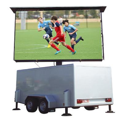 China High Brightness P5 Outdoor Mobile LED Display Truck Mounted LED Advertising Screen Billboard With WiFi for sale