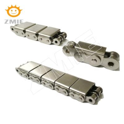 China Factory Stainless Steel Conveyor Chain With Blocks S Chain Attachments Rubber Steel Roller Chain Manufacturers For Transport Padlocks for sale