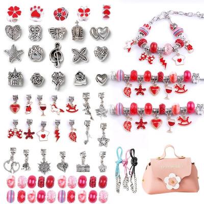 China Hot Sale Colorful Children's DIY Bracelet Making Kit Charm Creative Headband Accessories Gift Sets Popular Kids Bracelet for sale