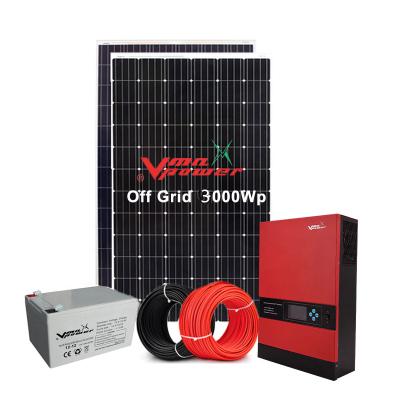 China Off Grid Solar Power System Hybrid Solar Power Off Vmaxpower 50KW Full Grid Solar Power Systems For Home for sale