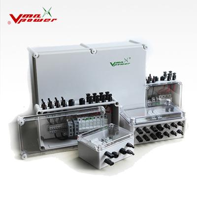 China Vmaxpower outdoor electronic equipment 6 lines DC srtings PV combiner box junction solar distribution box for solar plant for sale