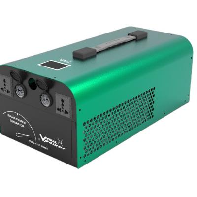 China 2000w SOLAR GENERATOR SET power station lithium battery pack 1000wh branded portable power bank 2960WH for sale