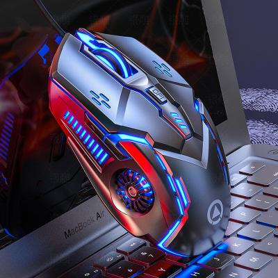 China 2021 Latest G5 Mini Gaming Mouse 7-Color RGB Breathing Led Lightweight PC Laptop Universal Usb Wired Mouse for sale