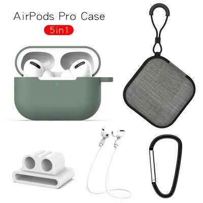 China 5 Piece Set Universal Earpod Case For Airpod Case Cover Shockproof Hard Silicone For Airpods Pro Case for sale