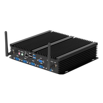 China High Quality Pure Aluminum All In One Fanless PC i7 Industrial Computer With RS232 RS485 for sale