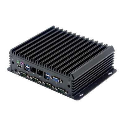 China For business industrial computer Ubuntu and win10 fanless system 6 dual com lan mini industrial PC for sale