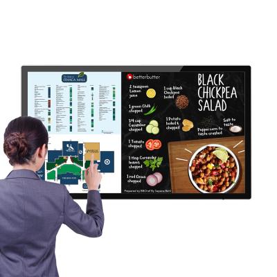 China 55 inch rk3288 indoor wall mounted wifi touch screen kiosk totem lcd display for sale