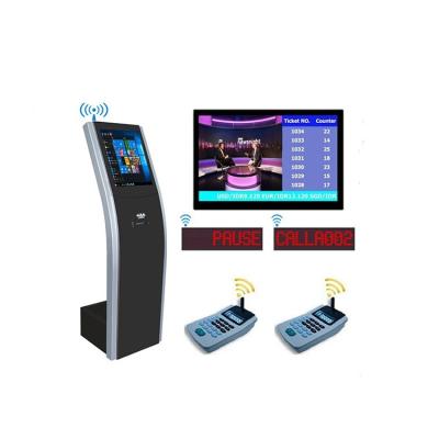 China Government Queue Management System For Bank Clinic Use With 17inch LCD Display Ticket Dispenser for sale