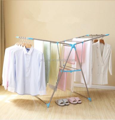 China Wholesale Multifunctional Detachable Coat Hanger Cloth Drying Matel Tissue Rack for sale