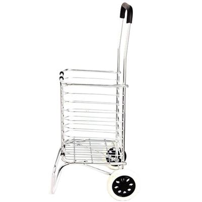 China Aluminum folding folding vegetable shopping cart, suitable for the elderly with high quality supermarket shopping cart for sale