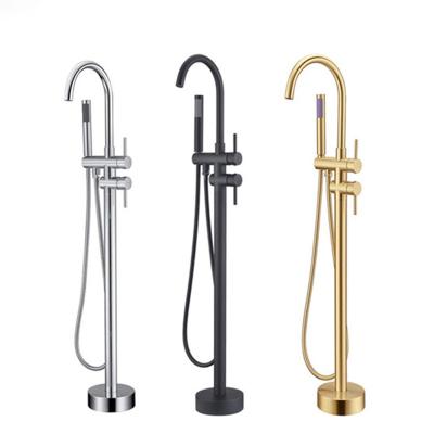 China Free Standing Floor Stand Faucets Faucet For Bath Tub Shower Faucets for sale