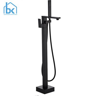 China Freestanding Floor Stand Faucets Bathtub Faucet Shower Mixer Tap for sale