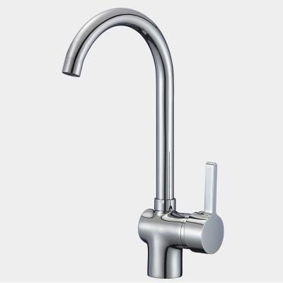 China Electric Faucets Single Hole Kitchen Faucet Brass Kitchen Faucet Deck Mounted Kitchen Sink Faucet Durable for sale