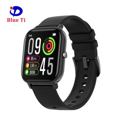 China New Arrival P8T Touch Screen Body Temperature Smart Watch with 1.4inch Color Screen BT Control Smart Wristband for Man Woman for sale