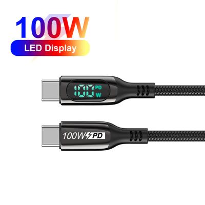 China Smartphone Powerbank 20V 5A 100W Fast Charging Type C Cable Display 5A Palladium 100W Real-time Current-Voltage Current-Voltage for sale