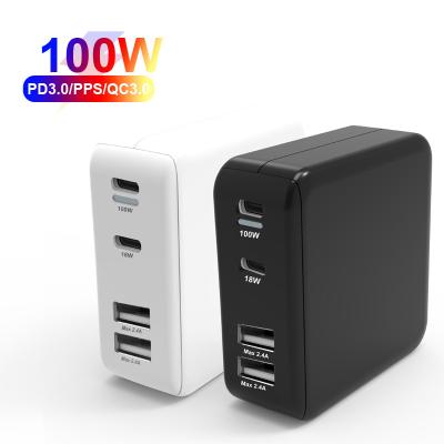 China LAPTOP Multi Ports 100W USB C C PD Fast Charging Fast Charger For Smartphone For iPad For Macbook Pro Air for sale