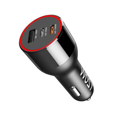 China Mobile Phone 3 Ports 120W USB C Fast Car Charger PPS PD3.0 QC3.0 SCP Cigarette Car USB Lighter Adapter for sale