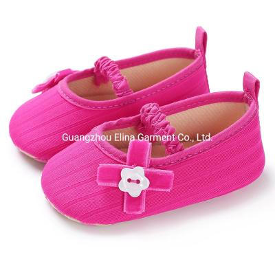 China 2021 Newborn Infant Casual Walking Shoes Toddler Soft Lace Flower Shoes for sale