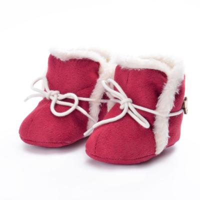 China 2021 Newborn Infant Casual Walking Shoes Toddler Leather Girls and Boys Warm Boot for sale