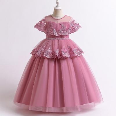 China Baby Clothes Flower Girls Party Garment Wedding Dress Princess Long Dress New for sale