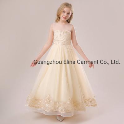 China Wholesale Baby Clothes Girls Party Garment Ball Gown Dress Princess Back-Long Party Dress for sale