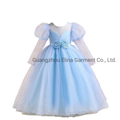 China Baby Clothes Girls Party Garment Ball Gown Dress Princess Party Dress Long-Sleeves for sale