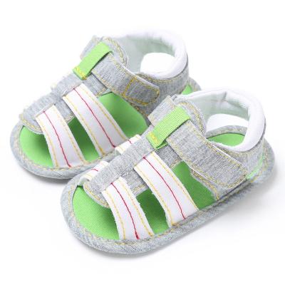 China Infant Casual Walking Shoes 2021 Newborn Baby Toddler Canvas Boys Summer Sandal for sale