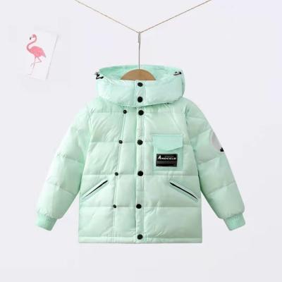 China Hot Selling Children′ S Winter Down Coat for Girls and Boys Clothes Waterproof Outdoor Hooded Coat for sale