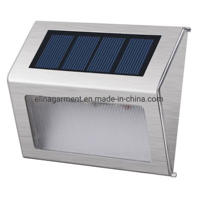 China 3 LED Solar Light Outdoor Stainless Steel LED Solar Light for Stairs, Paths, Deck, Patio, Garden for sale