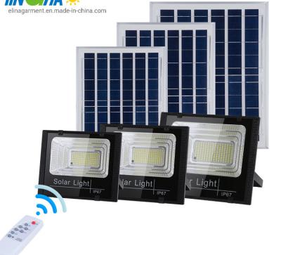 China IP65 Waterproof 60W 100W Solar Powered Outdoor LED Reflector Solar Flood Garden Light for sale