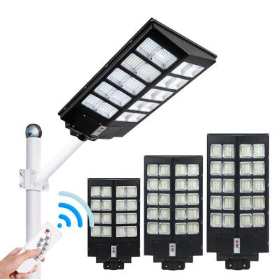 China 2022 New Design Road Street Light SMD IP65 Waterproof 100W 300W 500W All in One LED Solar Street Light Motion Sensor for sale