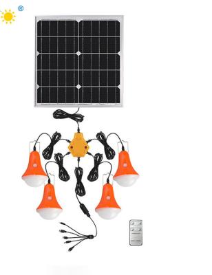 China Africa Hot 12V Lights Kit 20 Watt High Quality LED Light and Power Solar Lighting Kits for sale